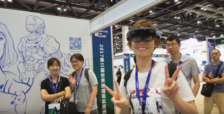 Видео: радость творчества со SketchAR на AWE Asia 2017