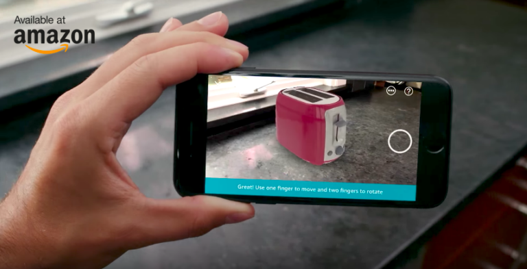 В Amazon появился просмотр товаров в дополненной реальности