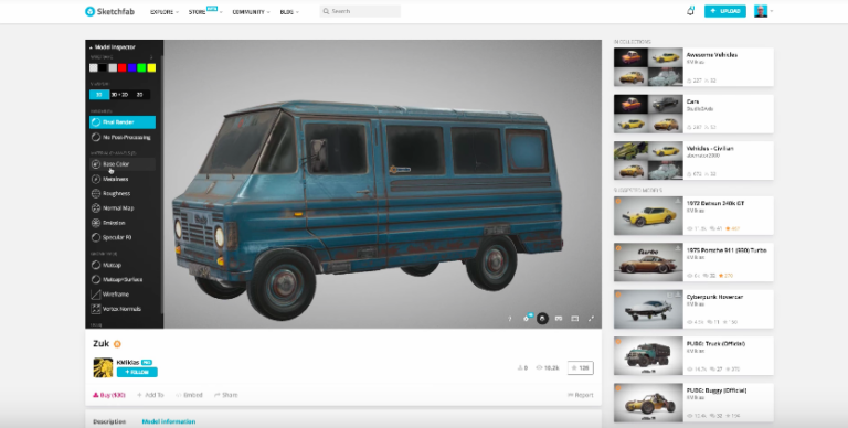 Sketchfab открыл народный рынок 3D-моделей