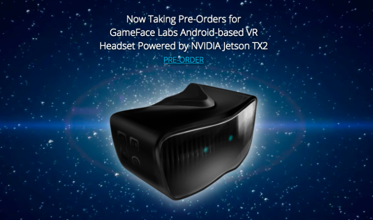 GameFace принимает заказы на автономные ВР-очки на чипе Jetson TX2