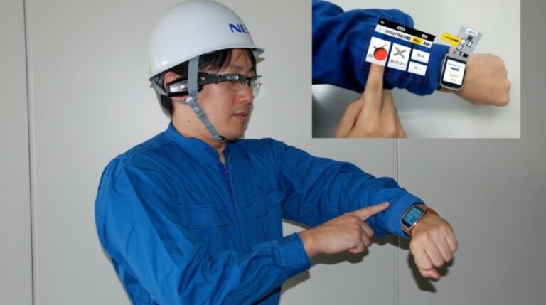 NEC представила интерфейс дополненной реальности для смарт-очков и смарт-часов