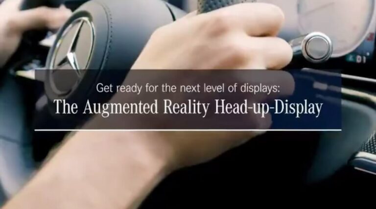 Mercedes-Benz S-класса первым в мире получит дисплей дополненной реальности