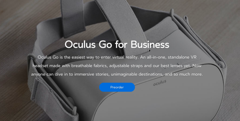 Бизнес-версия Oculus Go на $50 дороже обычной