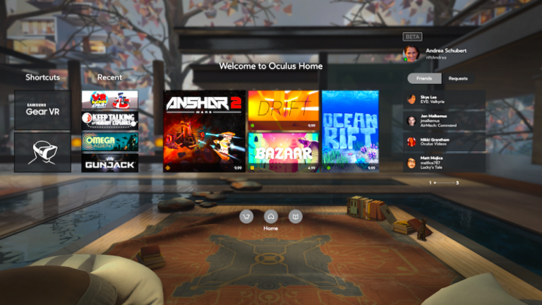 Oculus Home 1.10 получил функции Guardian, Asynchronous Spacewarp и отзывы