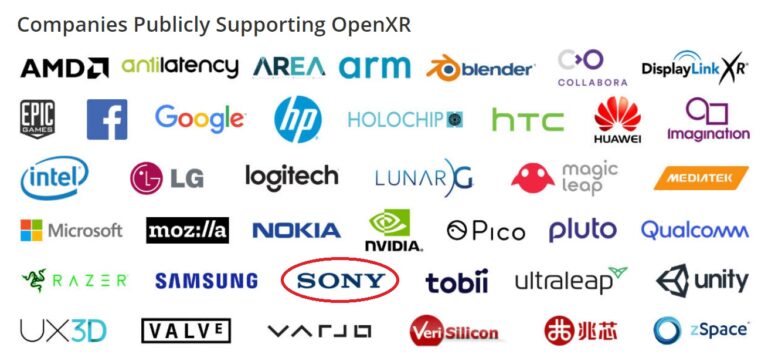 Sony публично поддержала OpenXR