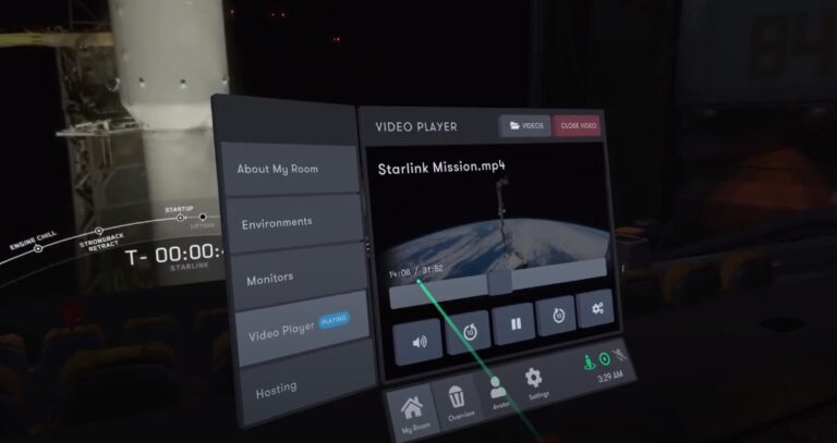 В Bigscreen встроили видеоплеер для пользовательских файлов