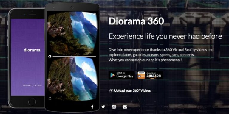 Бесплатный сервис Diorama позволяет загружать и смотреть сферические видео на смартфонах