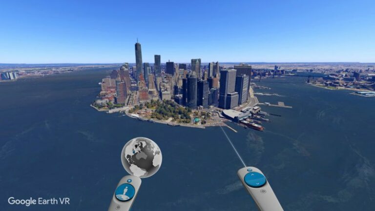 Бесплатное приложение Google Earth VR доступно пользователям HTC Vive