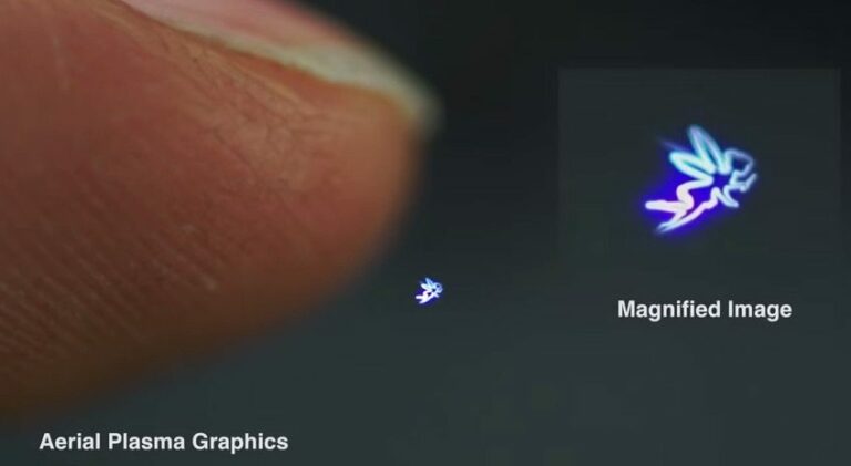 Японцы научились создавать плазменные голограммы с тактильной отдачей
