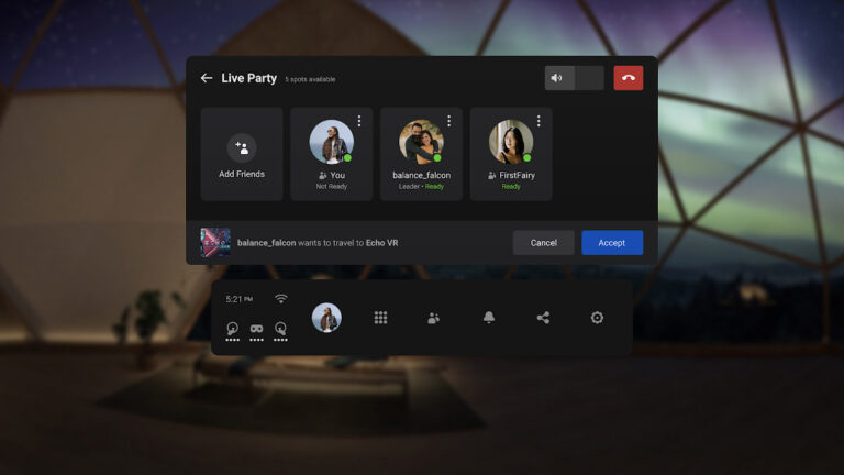 Oculus обновила функции группового ВР-опыта
