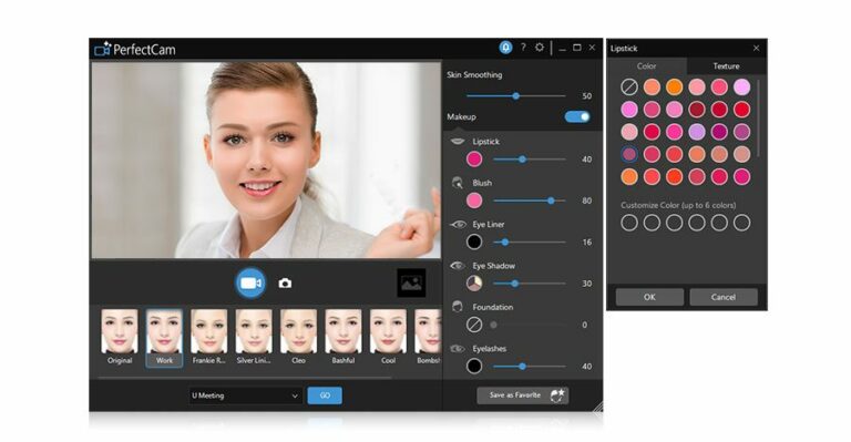 Приложение CyberLink PerfectCam сделает вам макияж для Skype