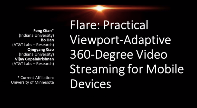 Система Flare критически снижает затраты при потоковой передаче и обработке сферического видео