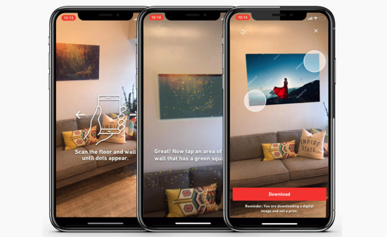 Shutterstock добавил дополненную реальность в мобильное приложение