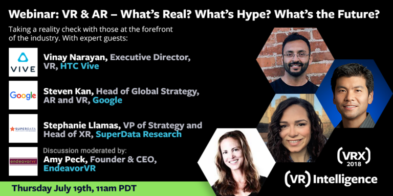 Google, HTC и SuperData обсудят состояние иммерсивной отрасли на бесплатном вебинаре