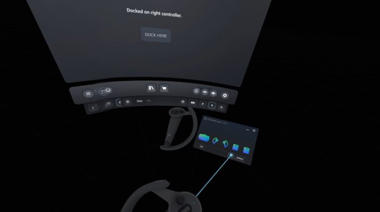 SteamVR разрешил крепить окна на контроллерах в произвольном месте
