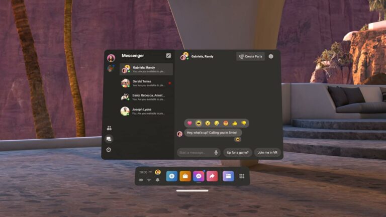 Обновление v31 добавит в Quest дополненную реальность, инвайты, сохранение паролей в браузере и реакции в Messenger