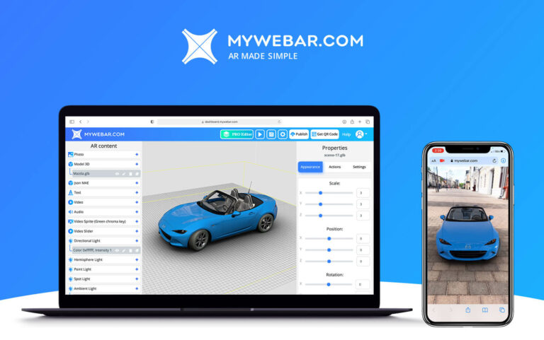 MyWebAR получила собственный SLAM-трекинг и новые функции аннотирования
