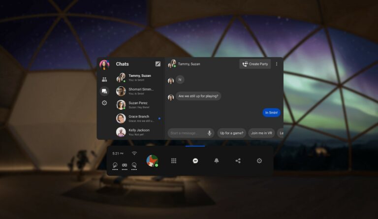 Quest скоро смогут звонить через Messenger