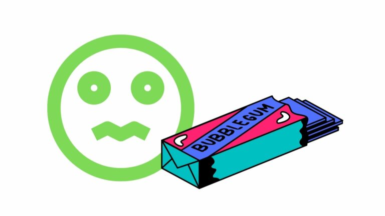 От тошноты в виаре помогает жвачка. Лучше — мятная