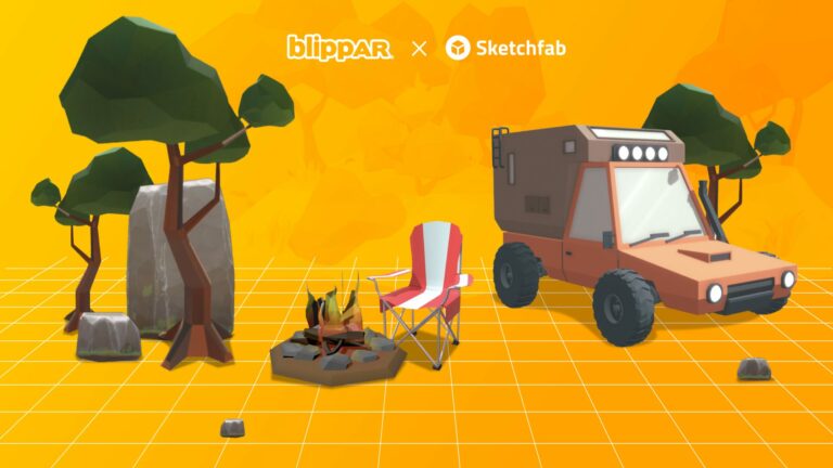 WebAR-редактор Blippbuilder стал полностью бесплатным и интегрировался со Sketchfab