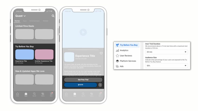 Приложения для Quest теперь можно пробовать до покупки