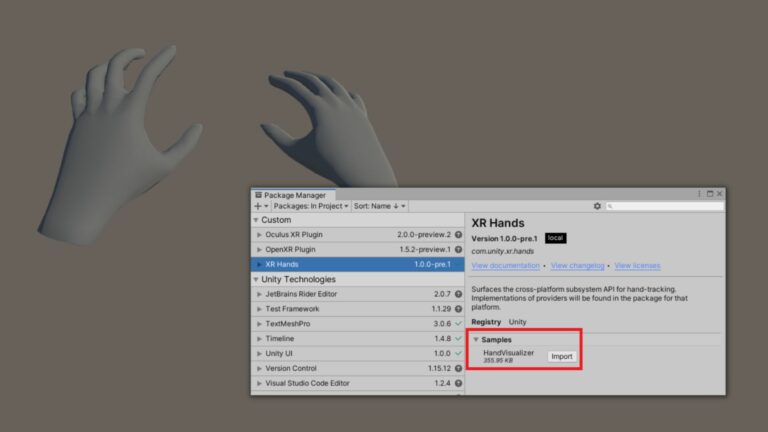 Пакет XR Hands для Unity упростил работу с трекингом рук