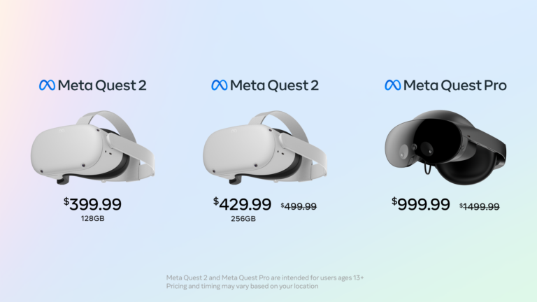 Quest 2 на 256 ГБ подешевели до $430, а Quest Pro — до $1000
