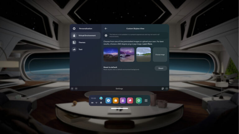 Обновление Quest v54 улучшает работу контроллеров, добавляет уведомления и разрешает менять небо