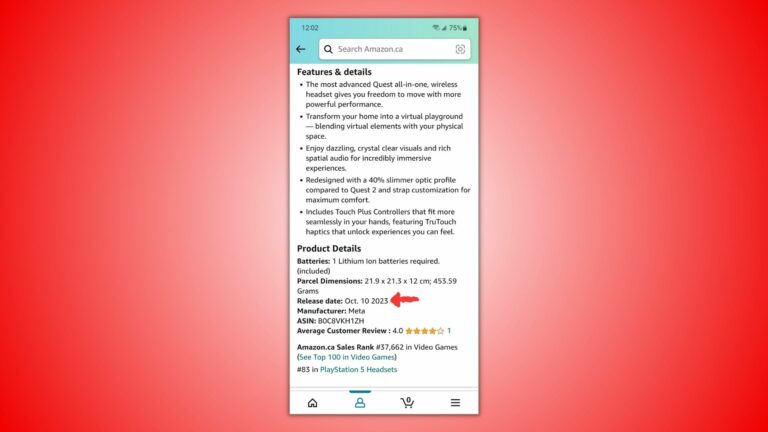 В карточке Quest 3 на Amazon указали их габариты, вес и дату начала продаж