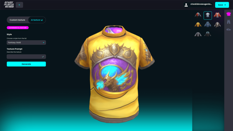 Редактор аватаров Ready Player Me освоил ИИ-генерацию реалистичных текстур одежды