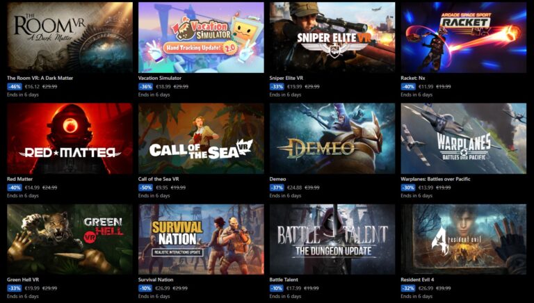 Хэллоуинская распродажа игр для Quest даёт скидки до 50% на отдельные игры и наборы