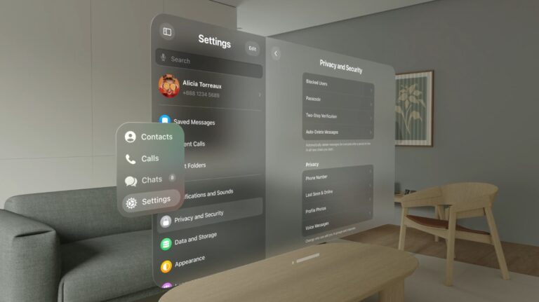 Павел Дуров показал Telegram для Apple Vision Pro / visionOS
