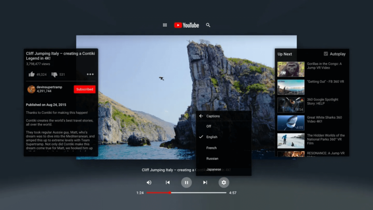 Pico 4 получили официальное приложение YouTube VR