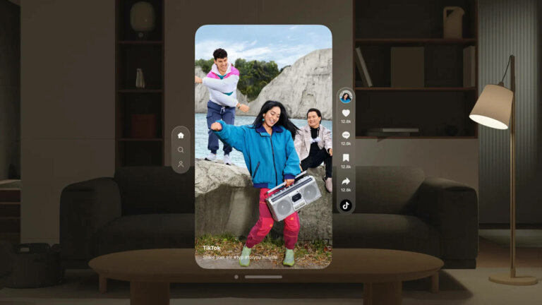 На Vision Pro вышло нативное приложение TikTok