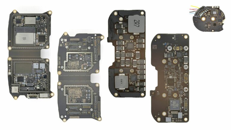 Компоненты Vision Pro: что размещено на платах первых очков Apple