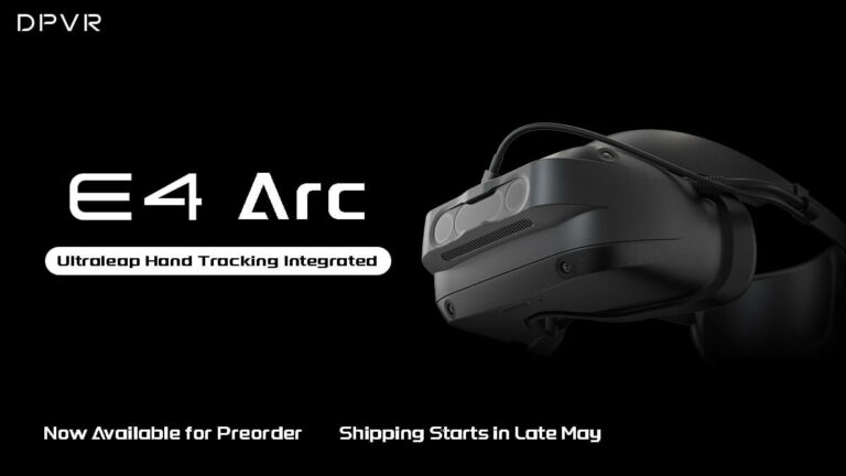 DPVR E4 Arc — новые ПК-очки со встроенным Leap Motion Controller 2