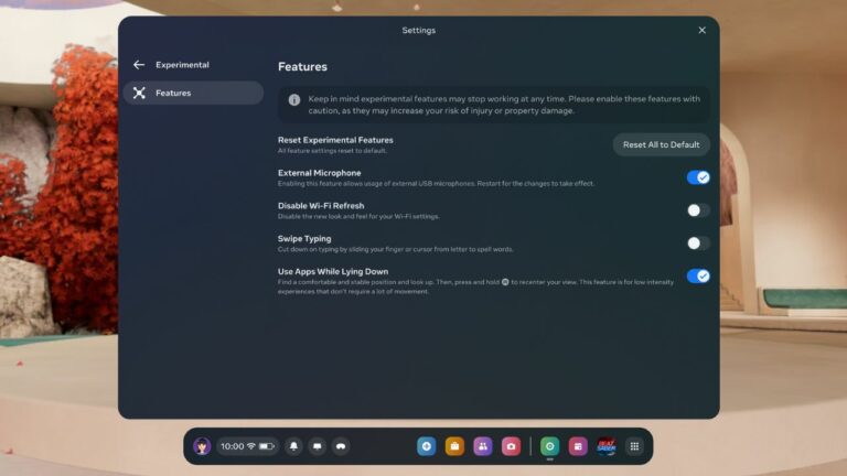 Обновление Quest v64 улучшает сквозное видео, добавляет лежачий режим и внешний микрофон
