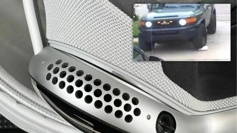 Фирменный чехол спас Vision Pro под двухтонным внедорожником