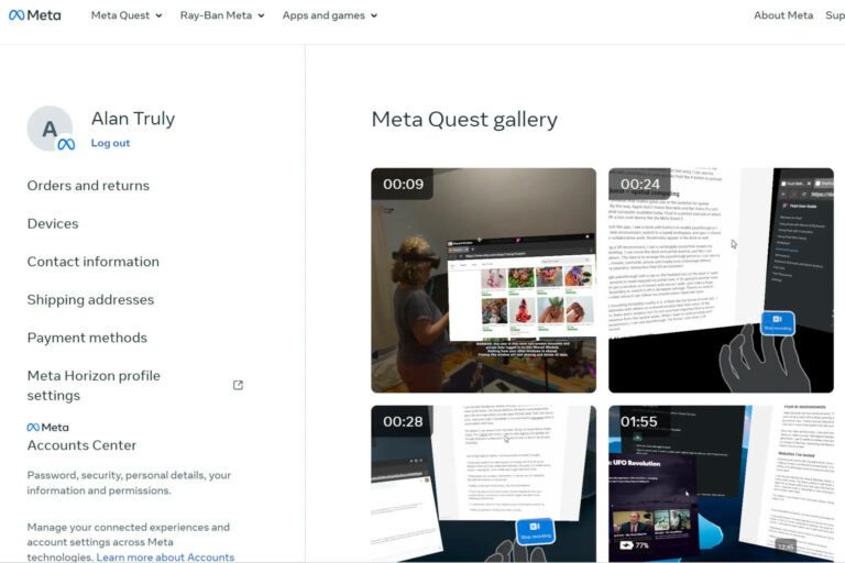 Новая веб-галерея Quest упростила доступ к фото и видео с очков