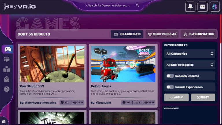 Первым веб-приложением в каталоге Pico стала игротека на WebXR