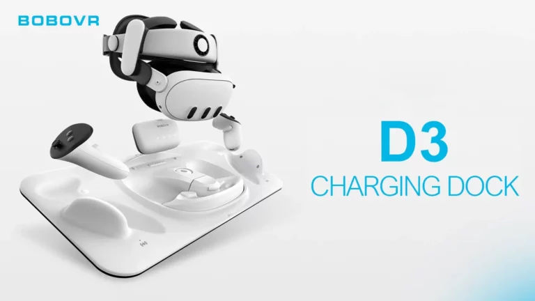 BoboVR D3 — новая док-станция для Quest 3 с зарядкой контроллеров в чехлах и дополнительной батареи