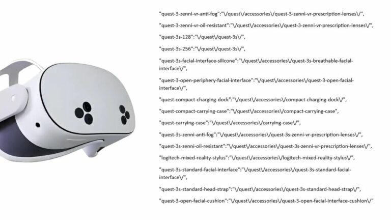 Датамайнеры нашли на сайте Meta* скрытую информацию по Quest 3S
