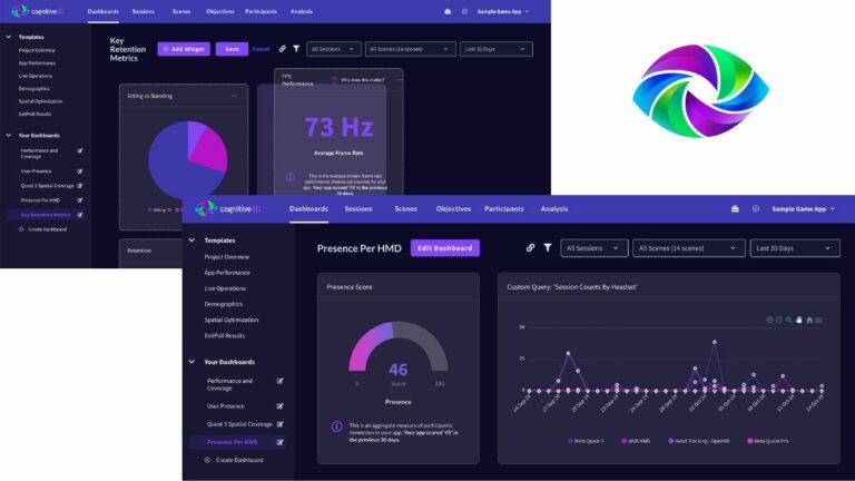 В платформу аналитики иммерсивных приложений Cognitive3D добавили настройку дашбордов