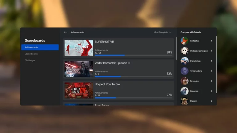 На Quest больше нет приложения Scoreboards с достижениями — и нет замены