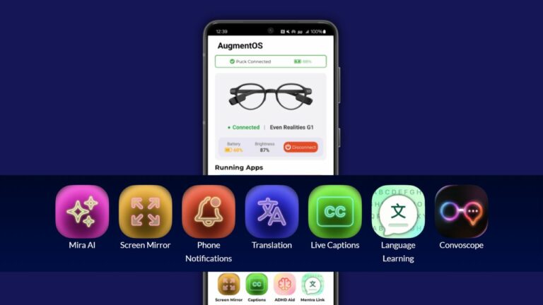 AugmentOS — новая открытая и бесплатная операционная система для смарт-очков