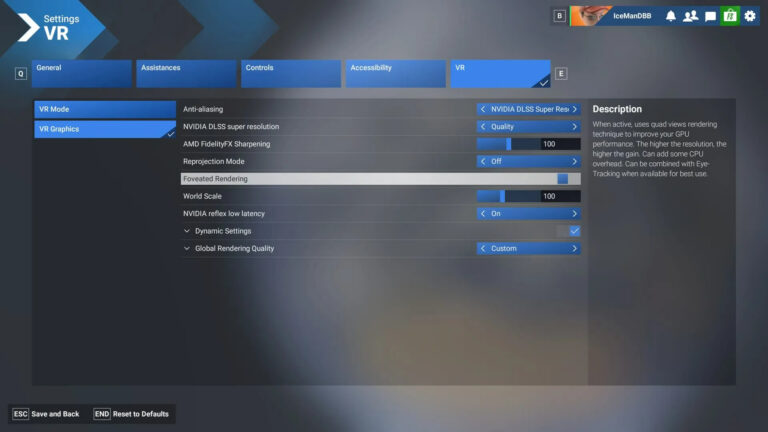 Microsoft Flight Simulator 2024 получила фовеальный рендеринг