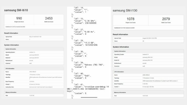 Сразу несколько моделей очков Samsung нашли в Geekbench