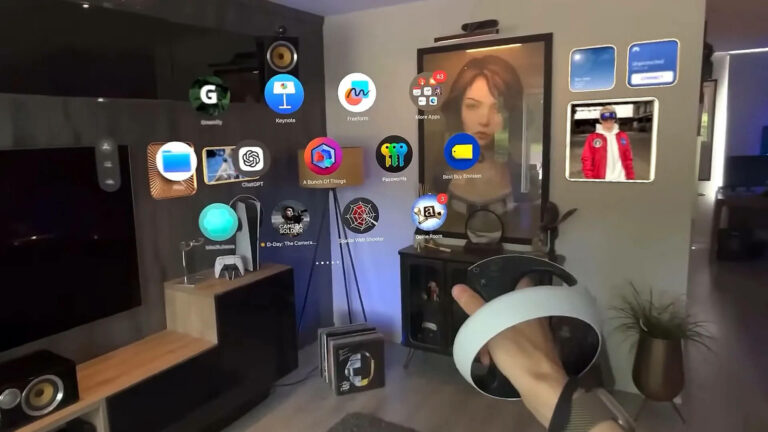 Видео: работа visionOS 26 с контроллерами Sense