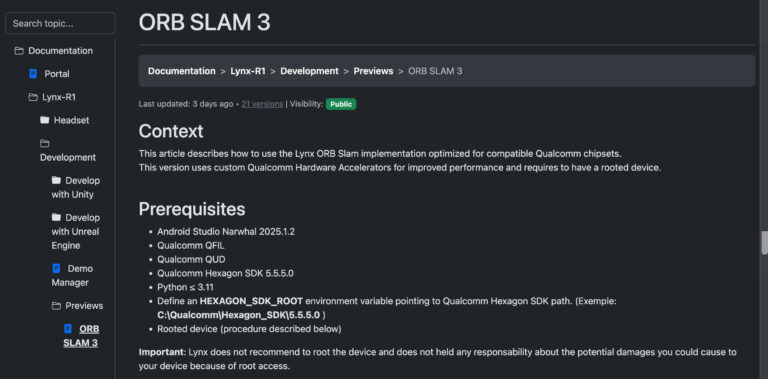 Lynx открыла код своей системы SLAM-навигации
