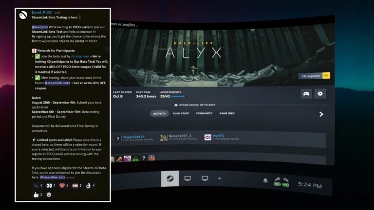 Pico переходит к новому этапу тестирования Steam Link